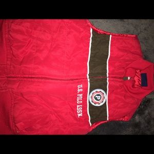 Little boys U.S polo Assn. zip up vest
